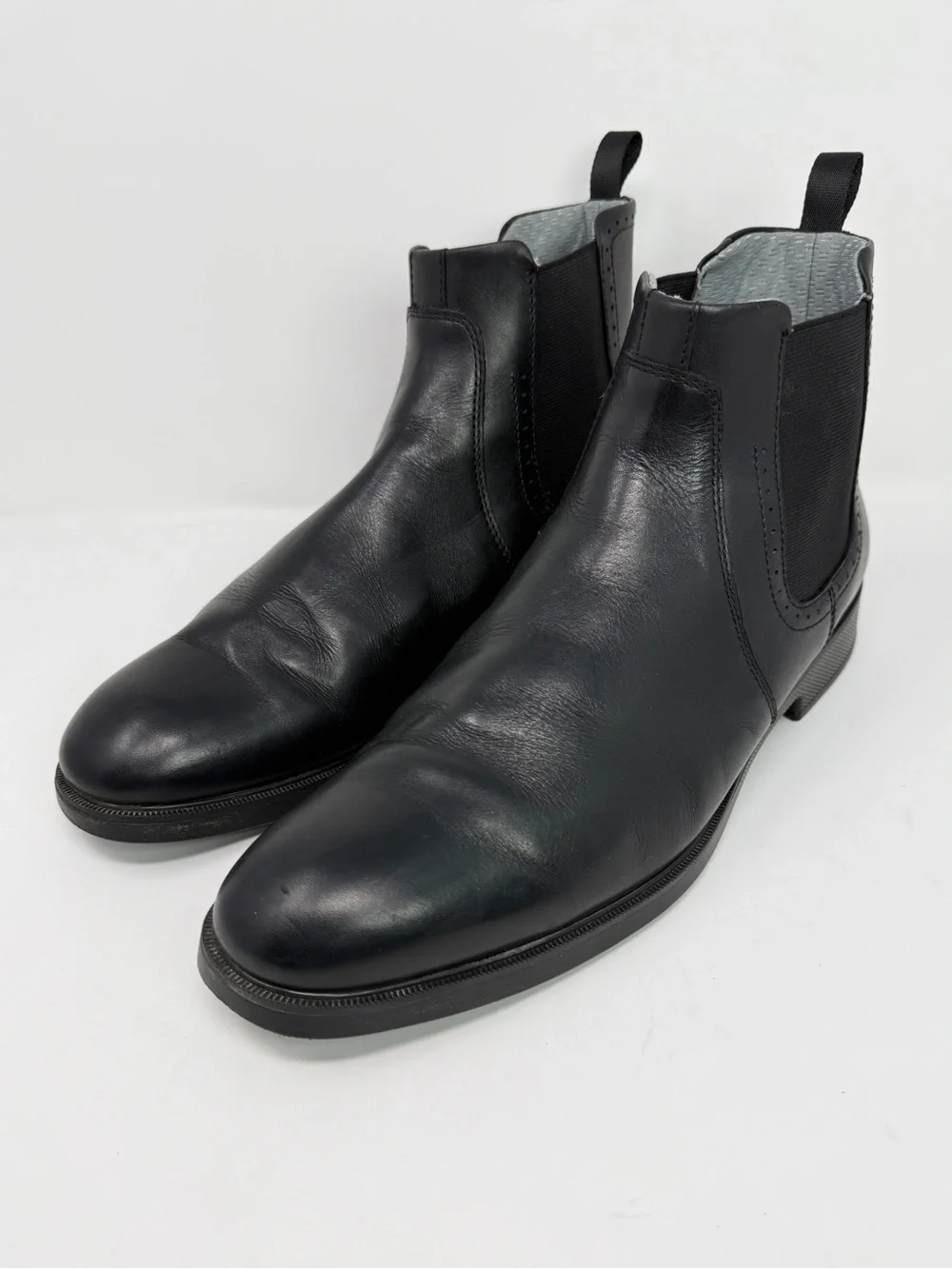 JOHNSTON & MURPHY Leather XC4 Durham Chelsea Waterproof Boot Black Men Size 11.5